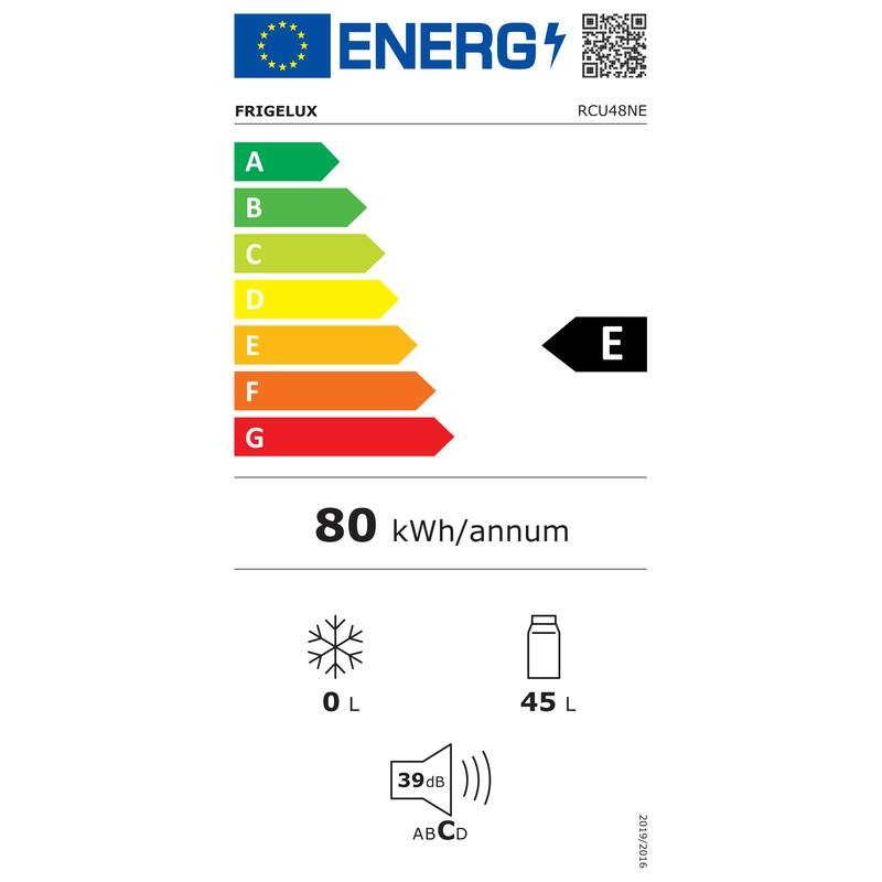 Réfrigérateur Cube Noir RCU48NE 45 L - FrigeluX