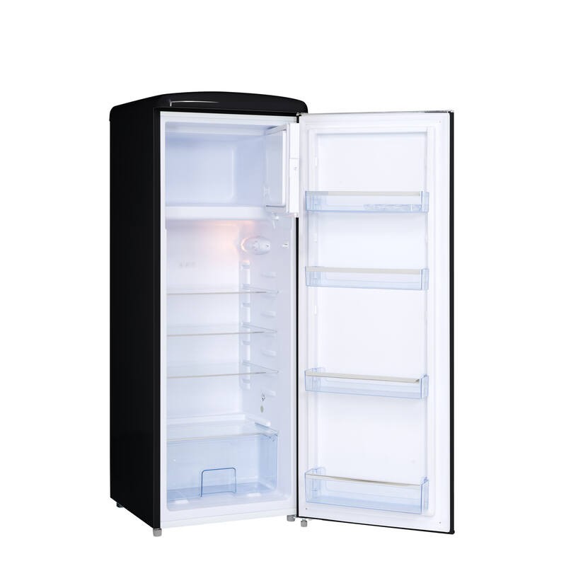 Réfrigérateur Armoire Retro Vintage Noir 218L RF218RNA++ FrigeluX