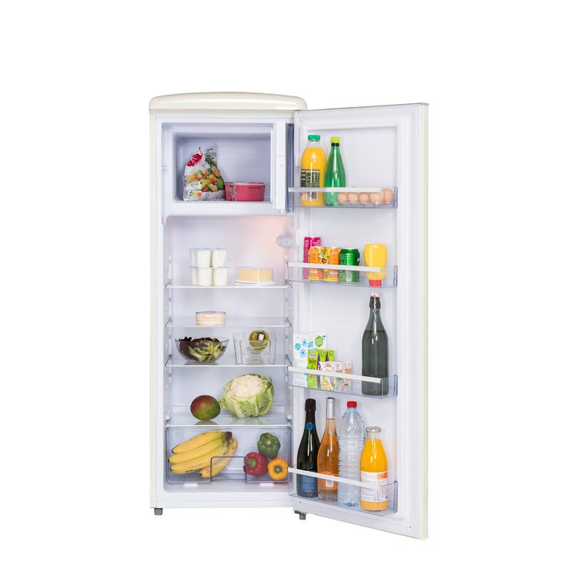 Réfrigérateur Armoire Retro Vintage Crème 218L RF218RCA++  FrigeluX