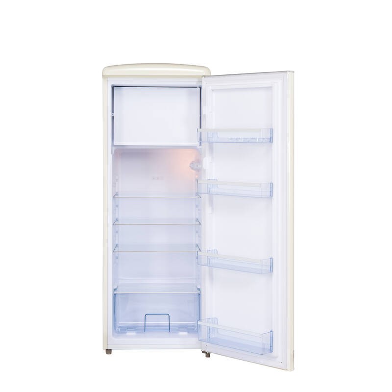Upright Retro Vintage Cream Refrigerator 218L RF218RCA++  FrigeluX