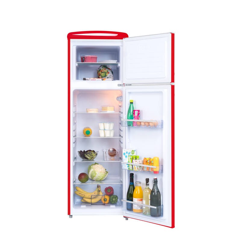 Retro Vintage Red Refrigerator 2 Doors RFDP246RRA++ 245L - Frigelux