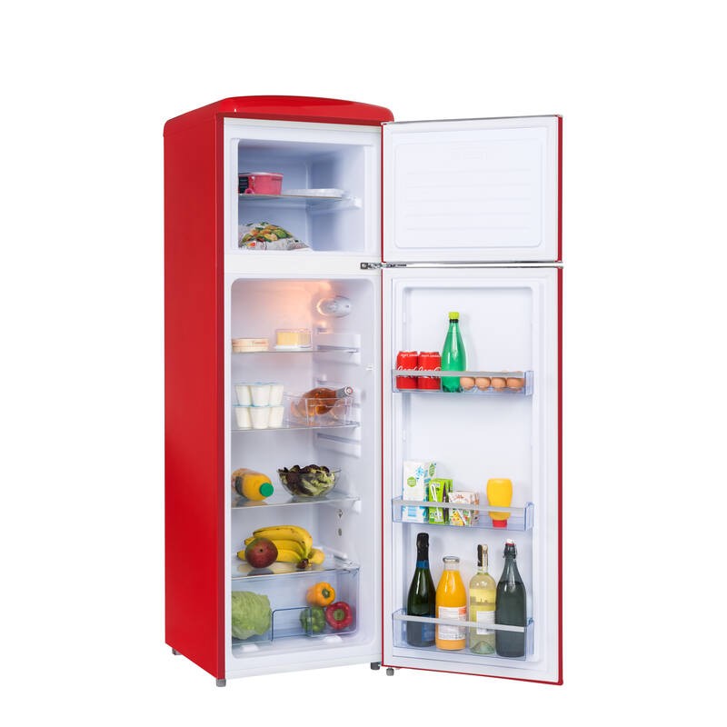 Retro Vintage Red Refrigerator 2 Doors RFDP246RRA++ 245L - Frigelux