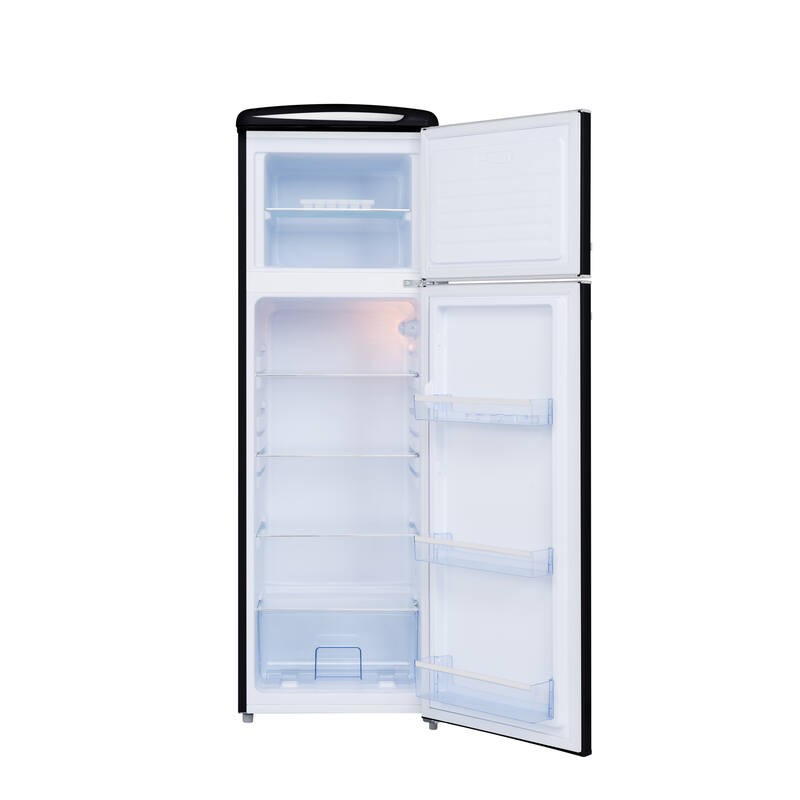 Réfrigérateur Retro Vintage Noir 2 portes RFDP246RNA++ 245L - FrigeluX