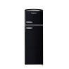 Réfrigérateur Retro Vintage Noir 2 portes RFDP246RNA++ 245L - FrigeluX