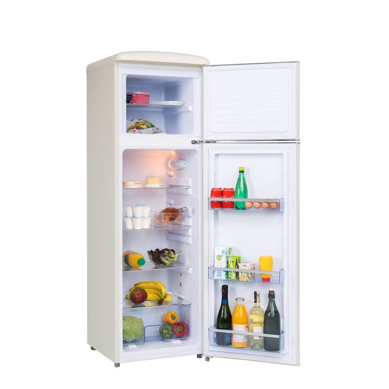 Retro Vintage Cream Refrigerator 2 Doors RFDP246RCA++ 245L - FrigeluX