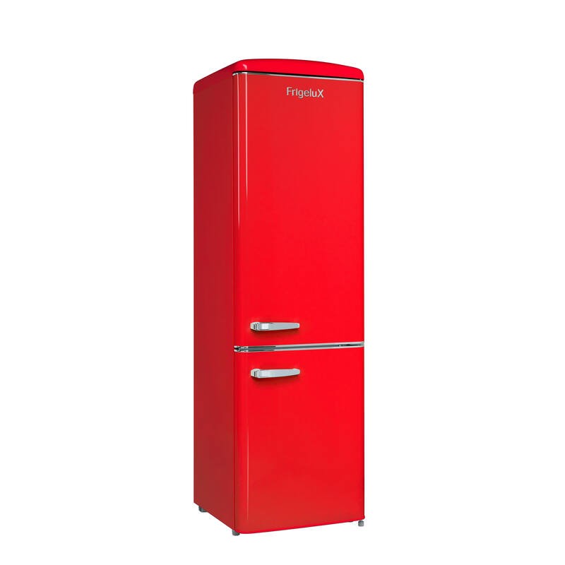 Retro Vintage Red Combinated Refrigerator 244L CB255RRA++ FrigeluX