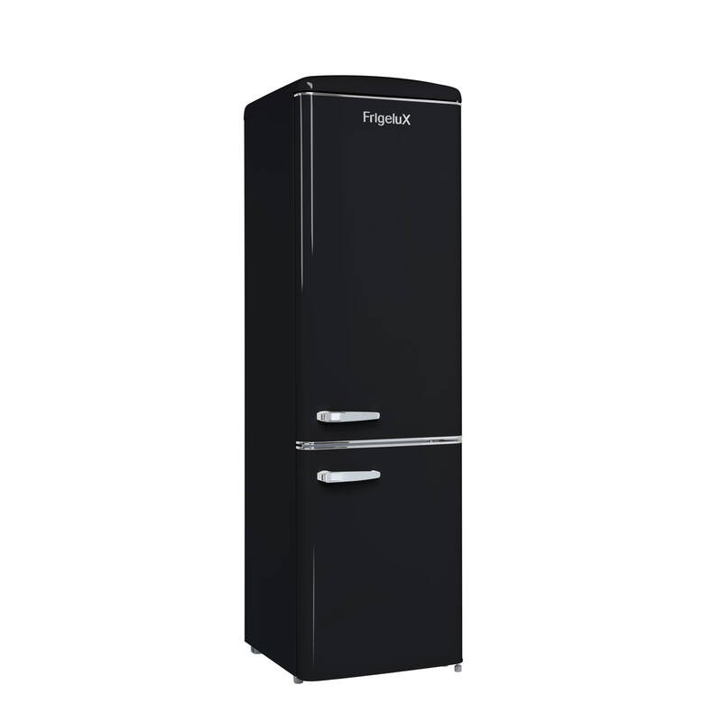 Réfrigérateur Combiné Retro Vintage Noir 244L CB255RNA++ FrigeluX