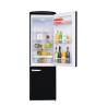 Retro Vintage Combined fridge & freezer Black 244L CB255RCA++ FrigeluX