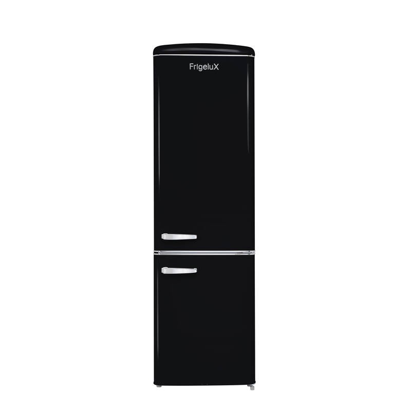 Réfrigérateur Combiné Retro Vintage Noir 244L CB255RNA++ FrigeluX