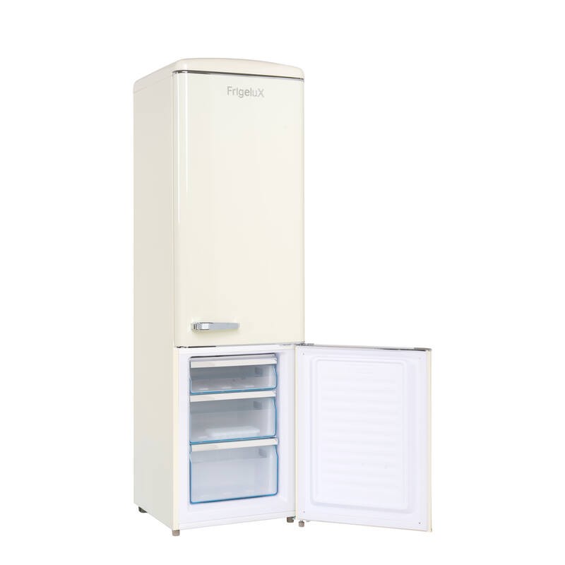 Retro Vintage Combined fridge & freezer Cream 244L CB255RCA++ FrigeluX