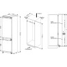 CBNF177BI FrigeluX White Built-in Combinated Refrigerator - 236 L