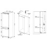 CBNF177BI FrigeluX White Built-in Combinated Refrigerator - 236 L