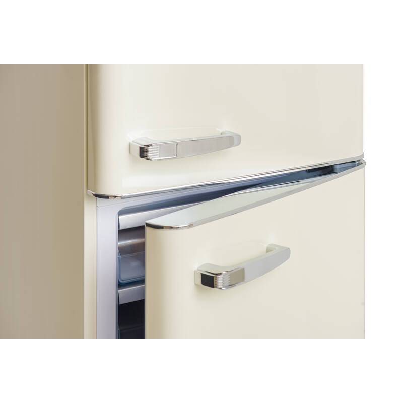 Retro Vintage Combined fridge & freezer Cream 244L CB255RCA++ FrigeluX