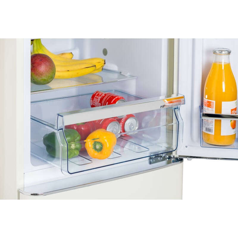Retro Vintage Combined fridge & freezer Cream 244L CB255RCA++ FrigeluX