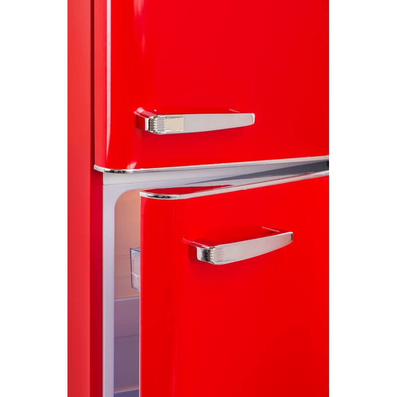 Retro Vintage Red Refrigerator 2 Doors RFDP246RRA++ 245L - Frigelux