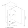 Built-in Upright Refrigerator SPNF177BI 304 L - Frigelux