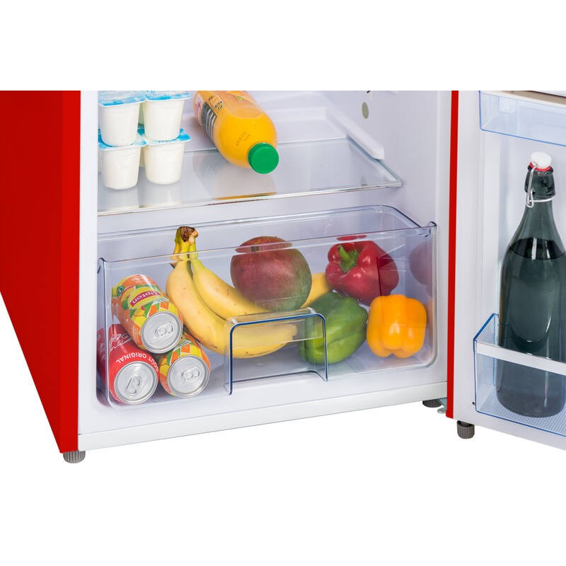 Upright Retro Vintage Black Refrigerator 218L RF218RRA++ FrigeluX