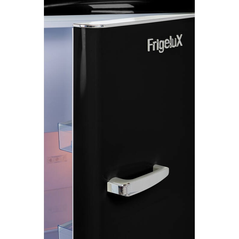 Vertical Refrigerator Retro Vintage Black 218L RF218RNA++ FrigeluX